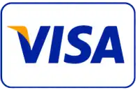 Visa card logo.